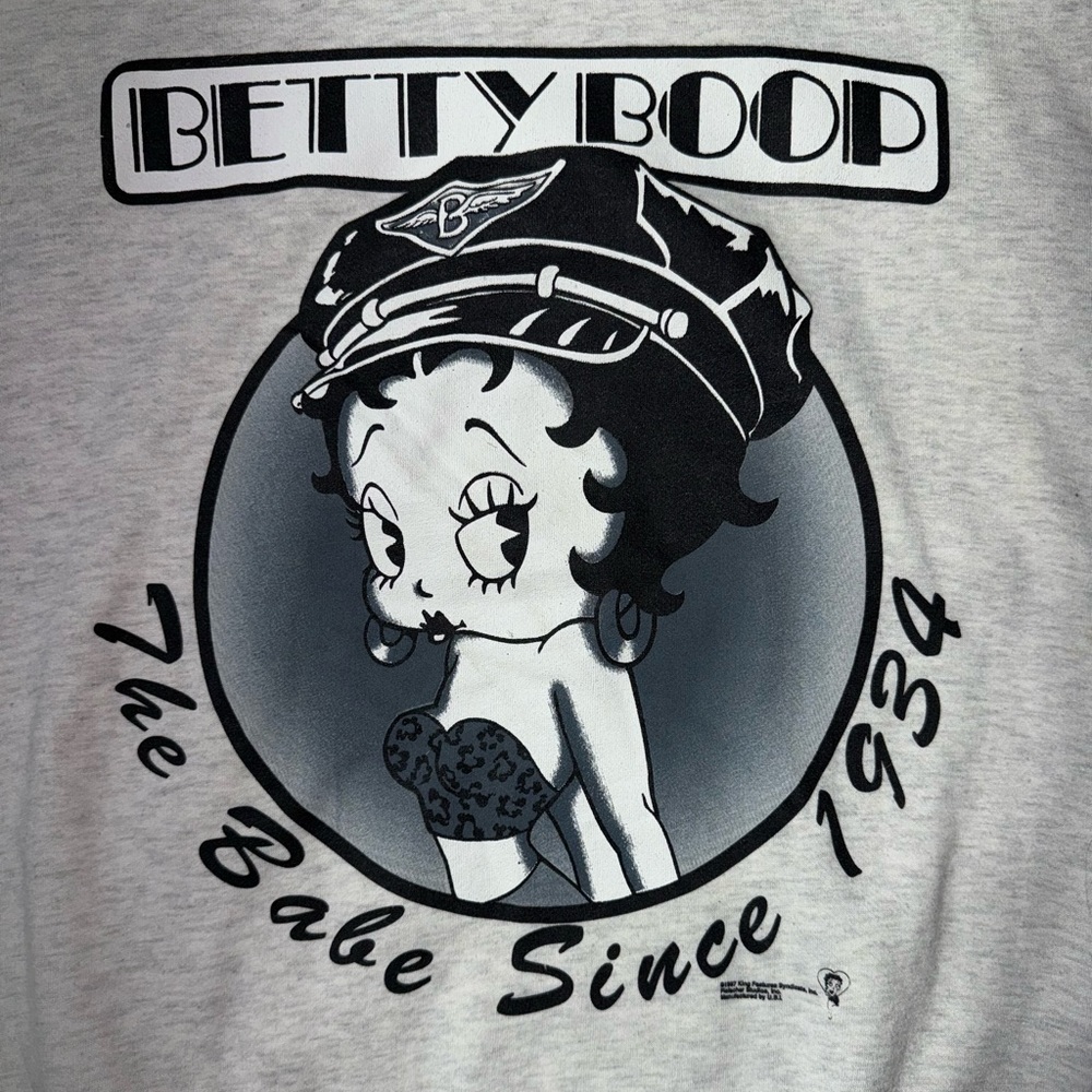 Vintage 80s Betty Boop The Babe Since Sweatshirt